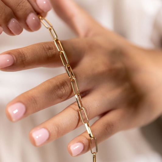 Cadence Paperclip Bracelet