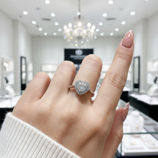 Coeur Halo Ring