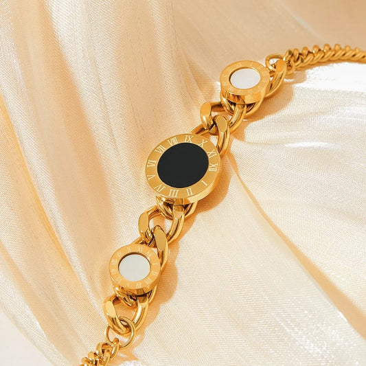 Roman Numeral Chain Bracelet