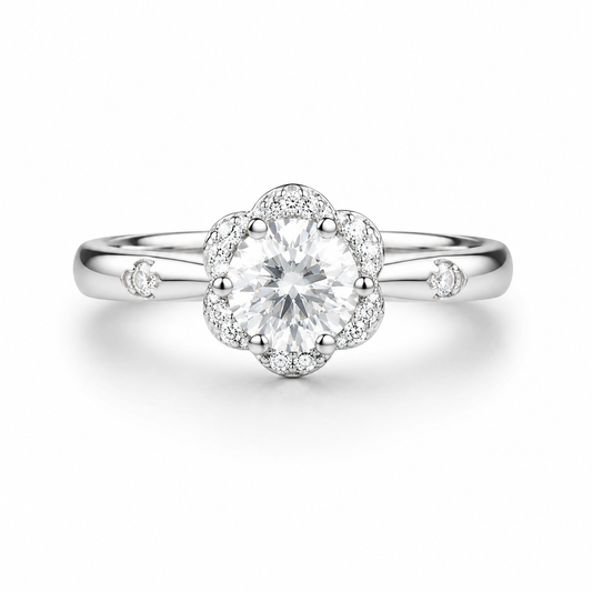 Fleur Halo Ring