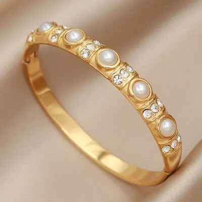 Perle Cluster Bangle