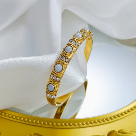 Perle Cluster Bangle