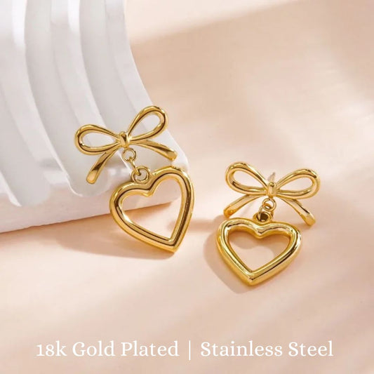 Noeud Heart Earrings